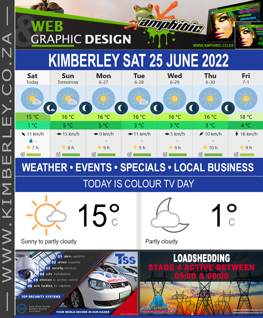 KimberleyToday, Saturday 25/06/2022 KimberleyToday, Saturday 25/06/2022