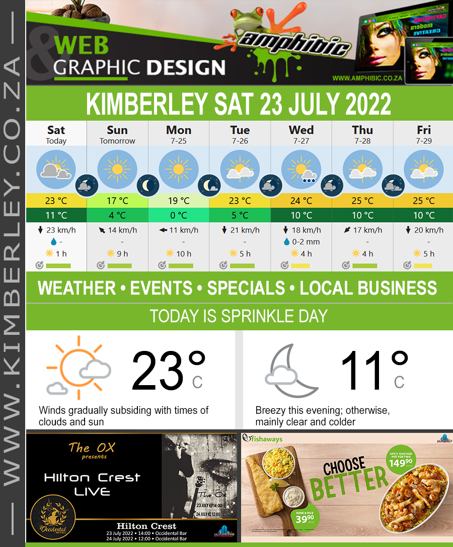 KimberleyToday, Saturday 23/07/2022