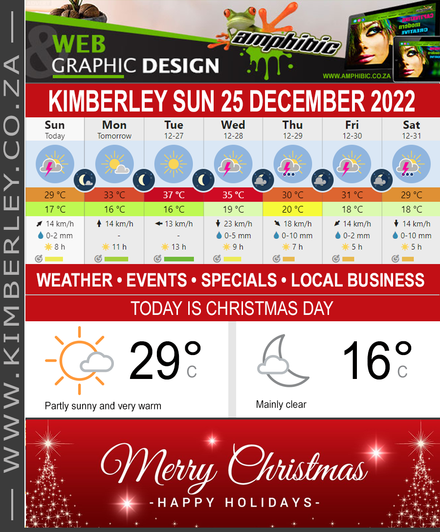 Today in Kimberley South Africa - Weather News Events 2022/12/25