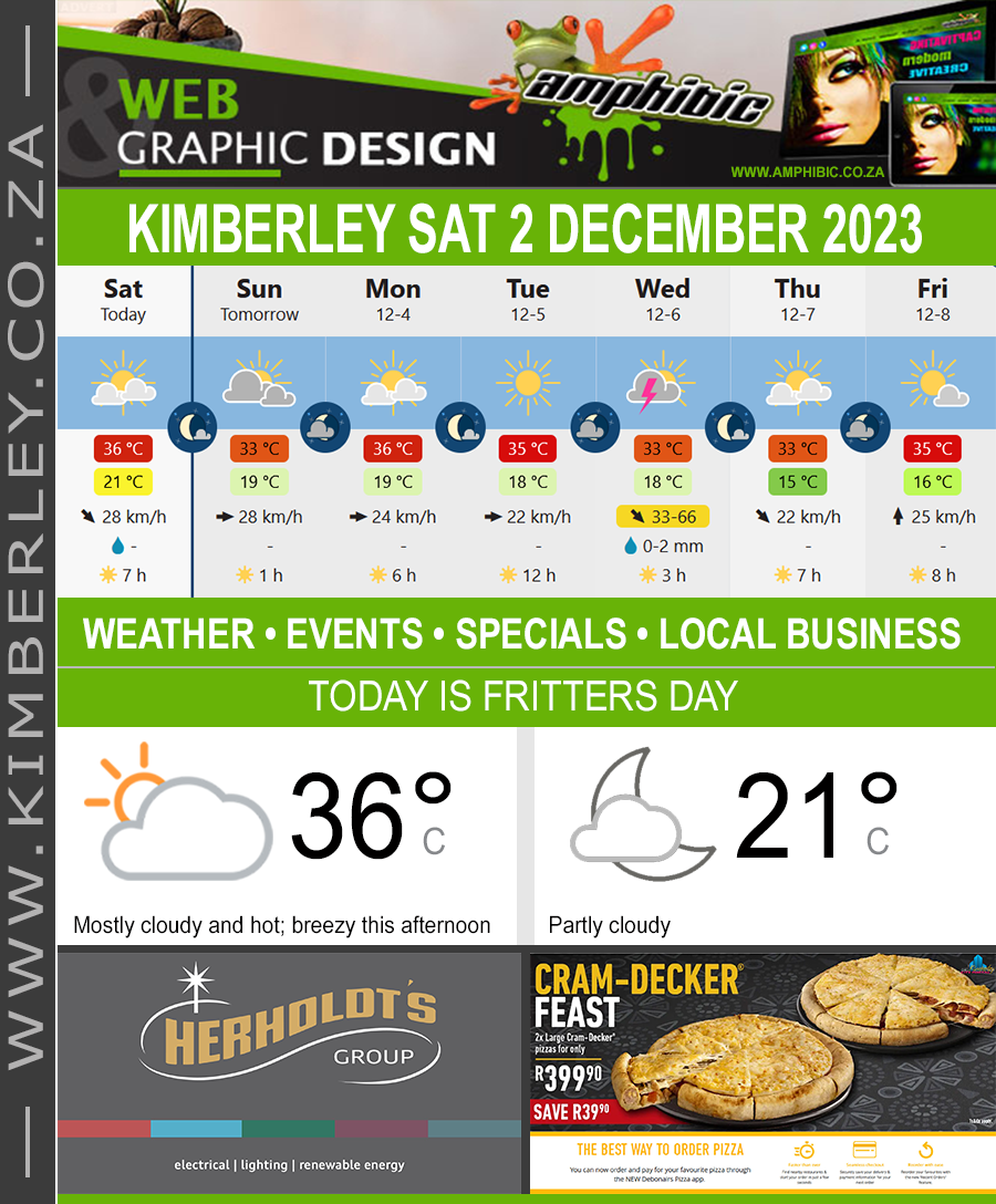 Today in Kimberley South Africa - Weather News Events 2023/12/02