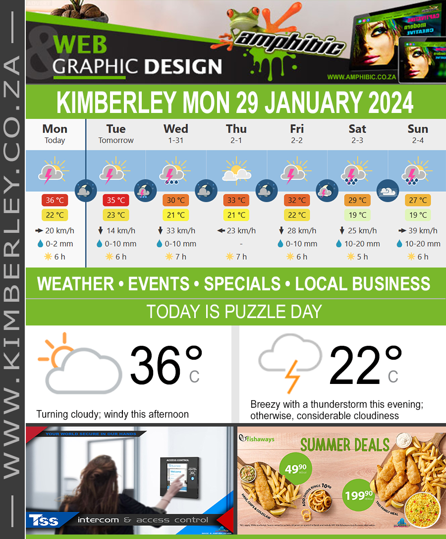 KimberleyToday, Monday 29/01/2024