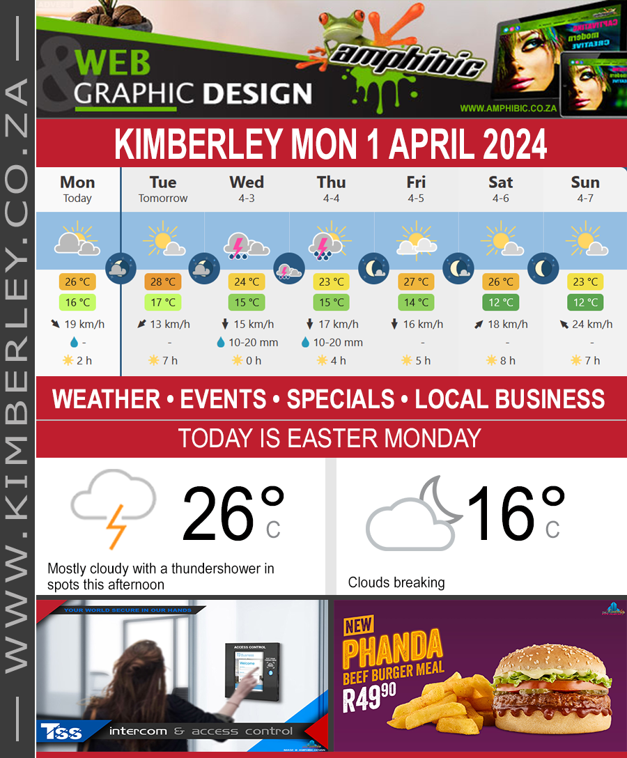 KimberleyToday, Monday 01/04/2024 KimberleyToday, Monday 01/04/2024