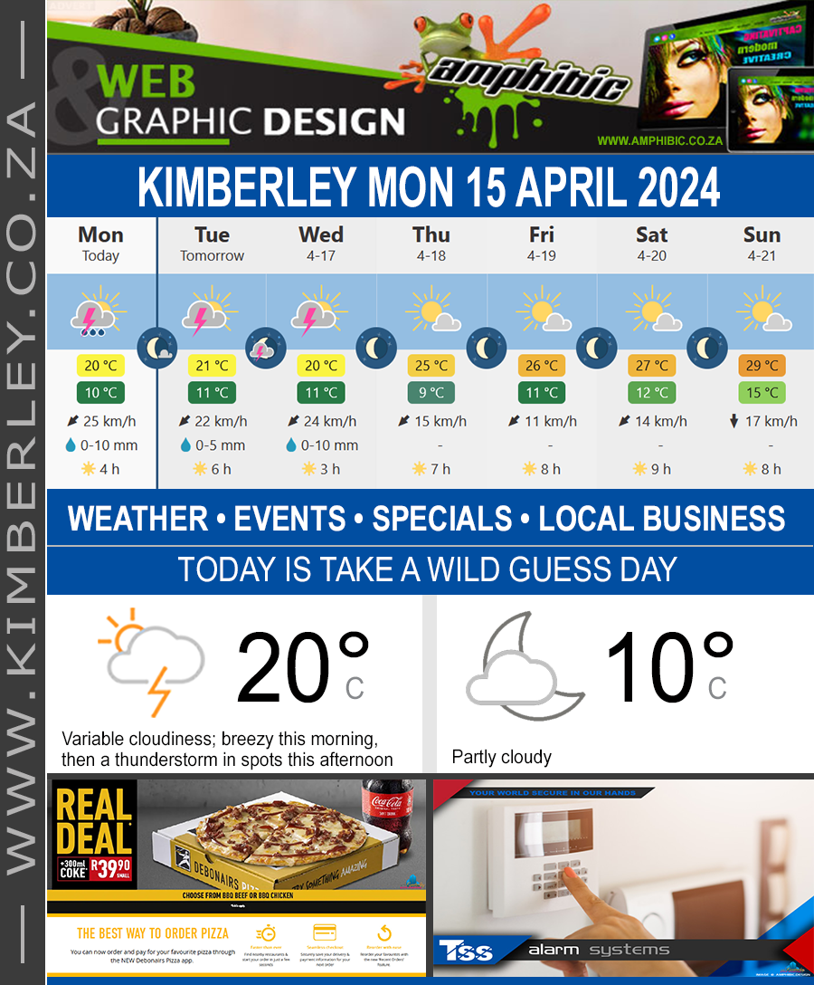 KimberleyToday, Monday 15/04/2024