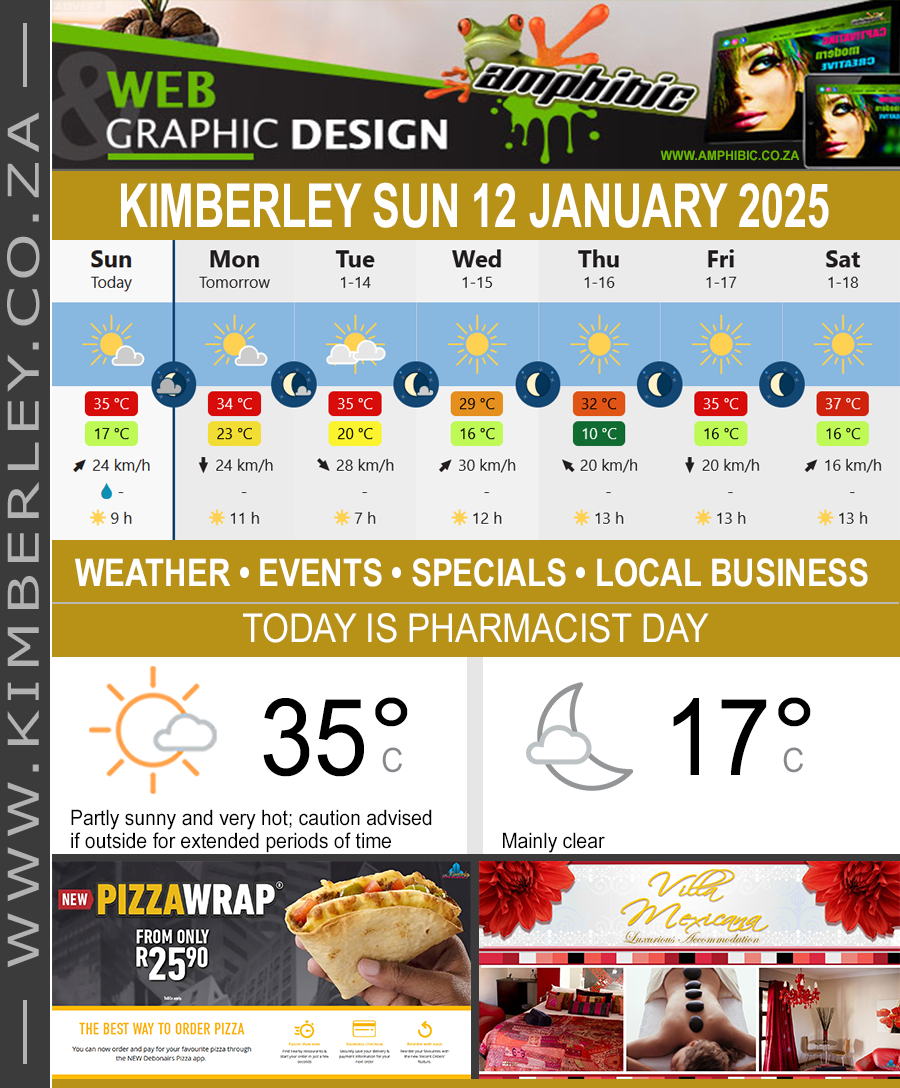 KimberleyToday, Sunday 12/01/2025