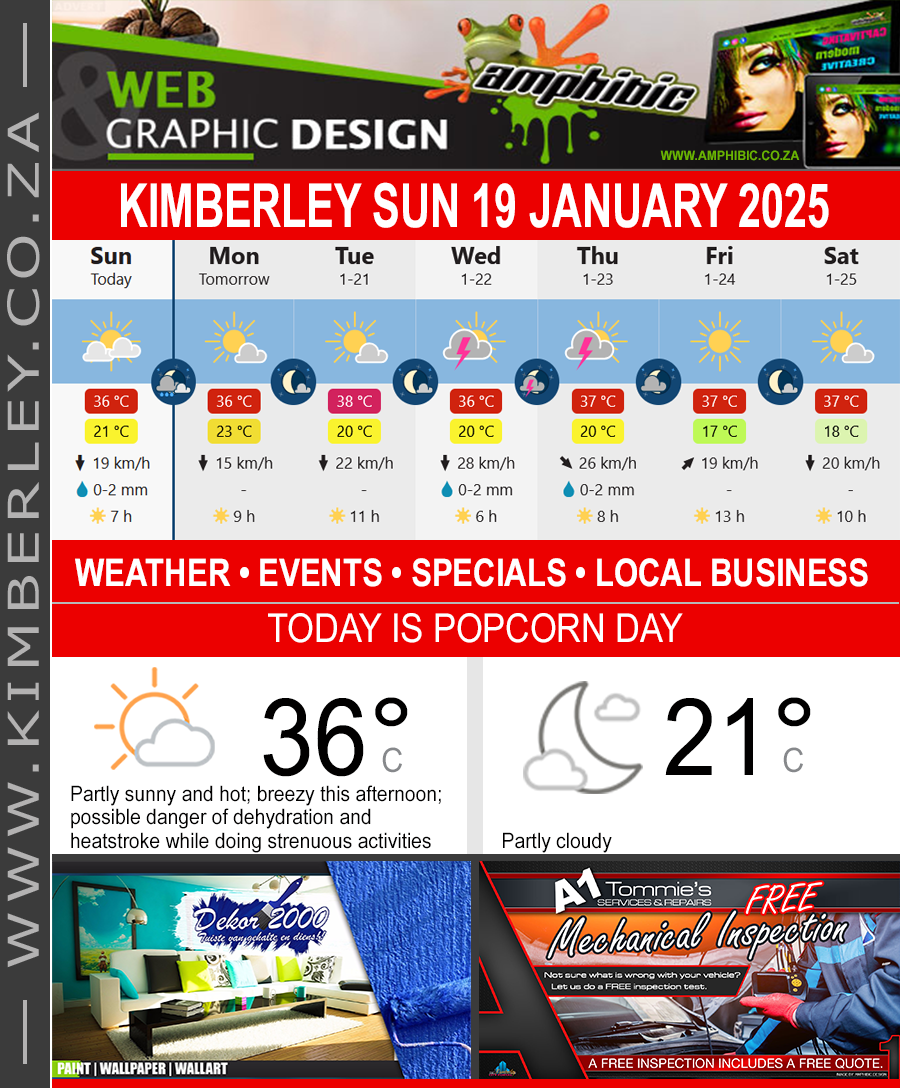 KimberleyToday, Sunday 19/01/2025