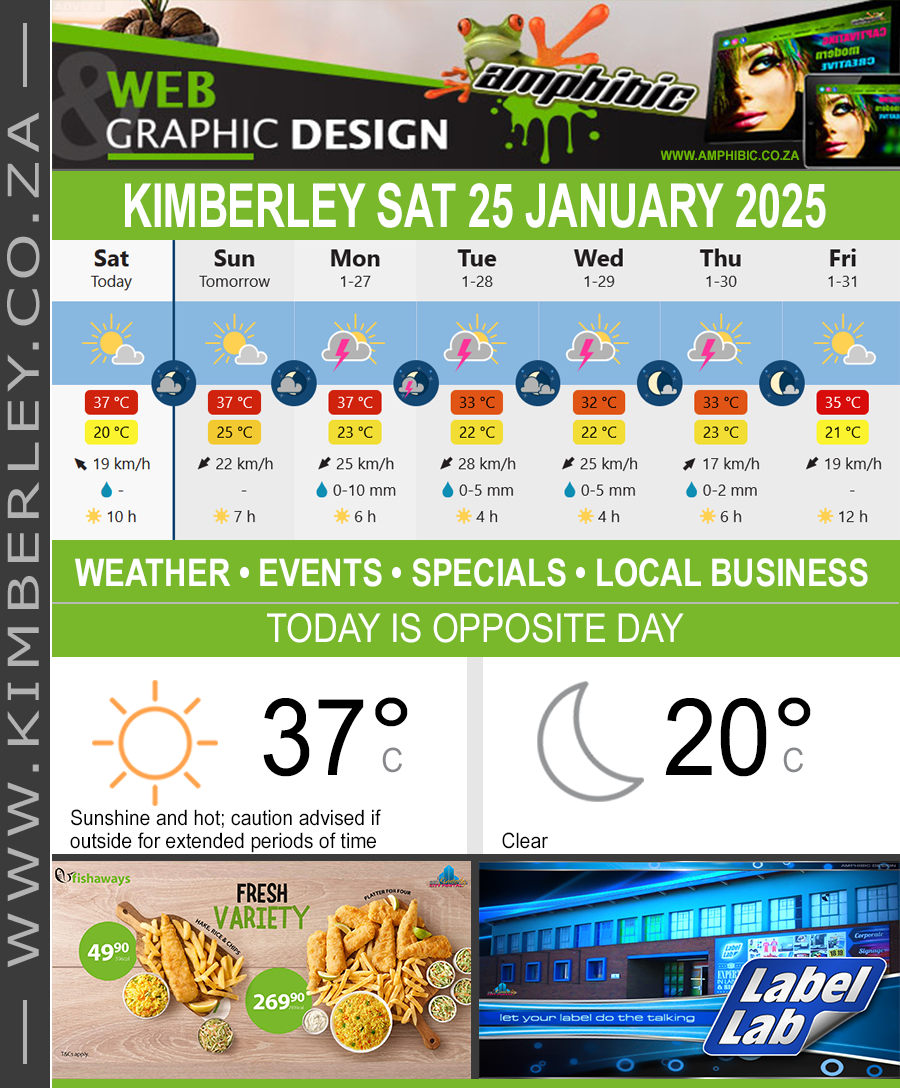 KimberleyToday, Saturday 25/01/2025