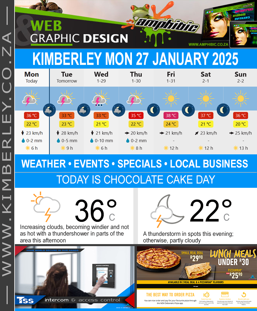 KimberleyToday, Monday 27/01/2025