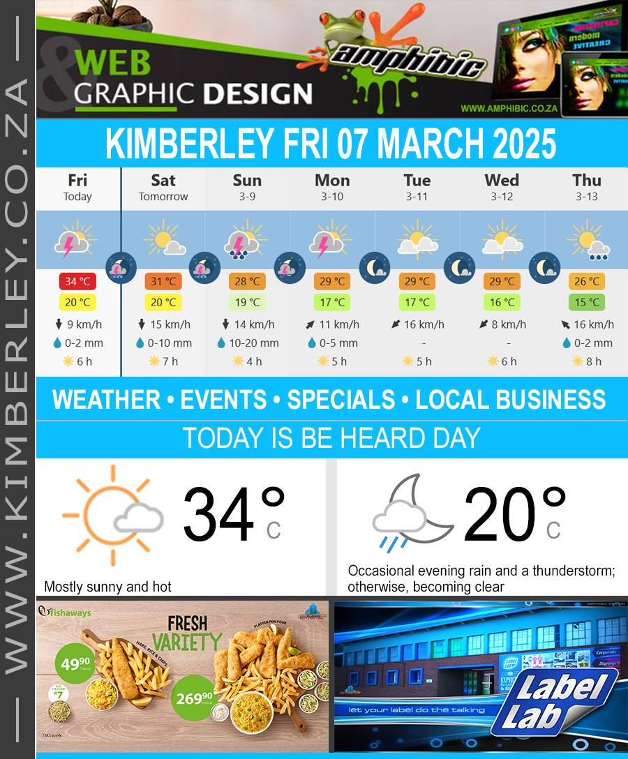 KimberleyToday, Friday 07/03/2025