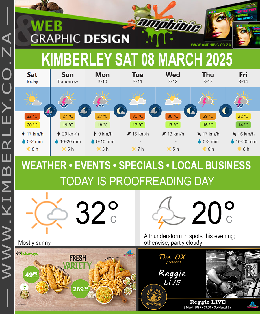 KimberleyToday, Saturday 08/03/2025