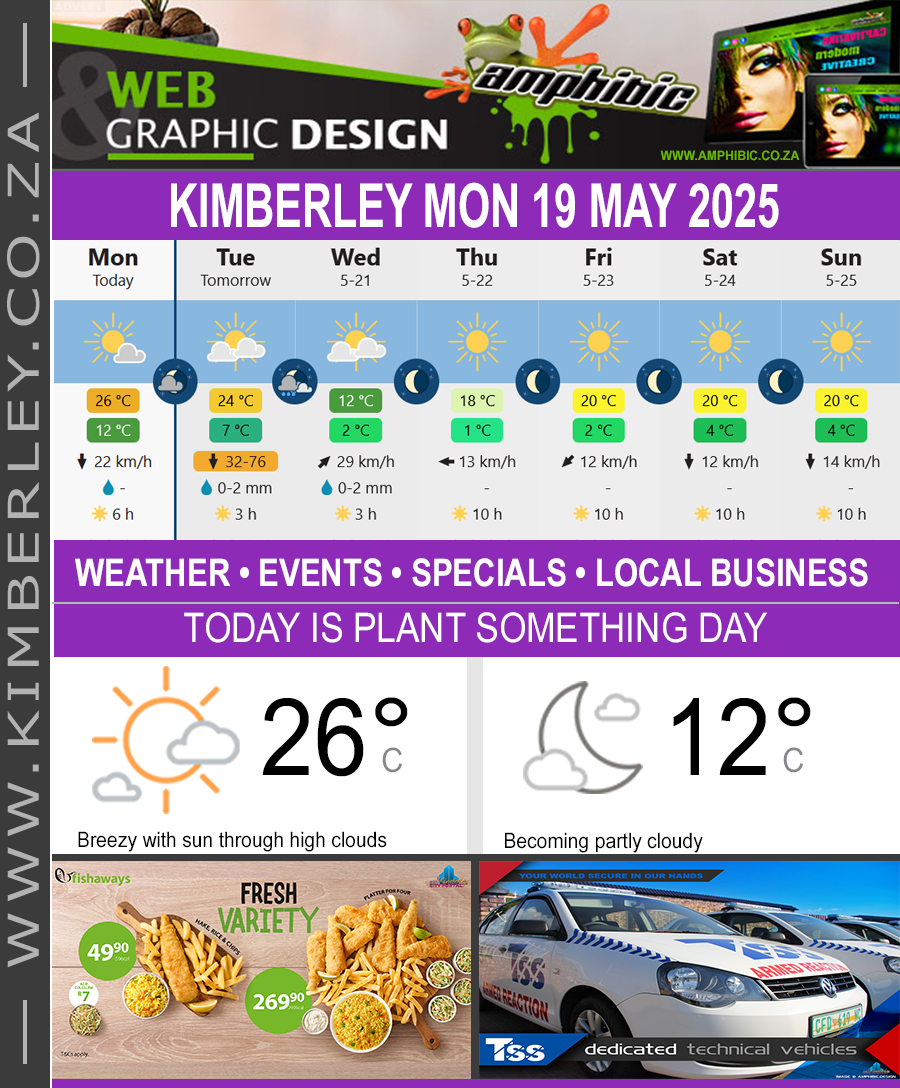 KimberleyToday, Monday 19/05/2025