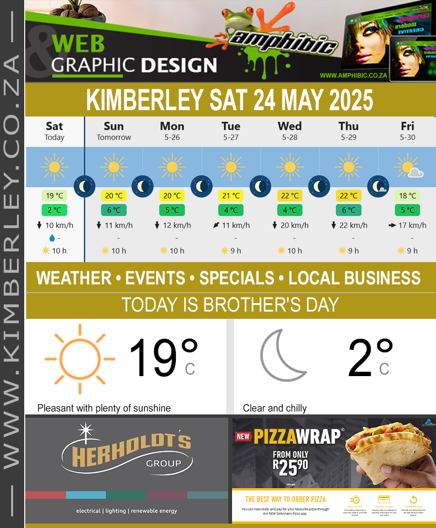 KimberleyToday, Saturday 24/05/2025 KimberleyToday, Saturday 24/05/2025