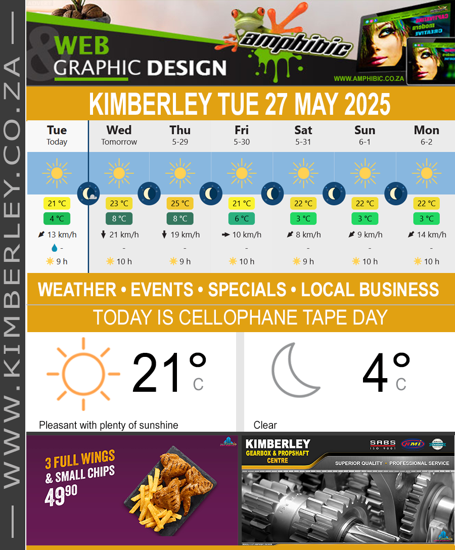 KimberleyToday, Tuesday 27/05/2025