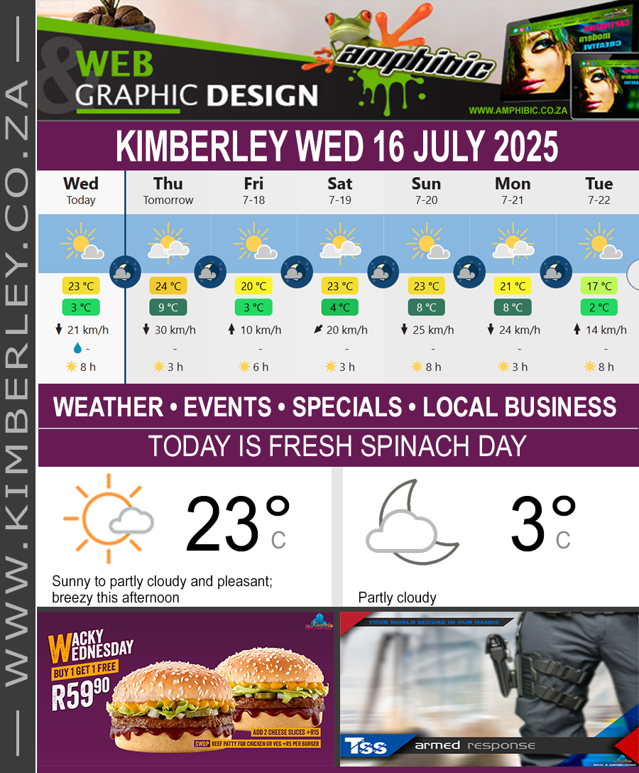KimberleyToday, Wednesday 16/07/2025