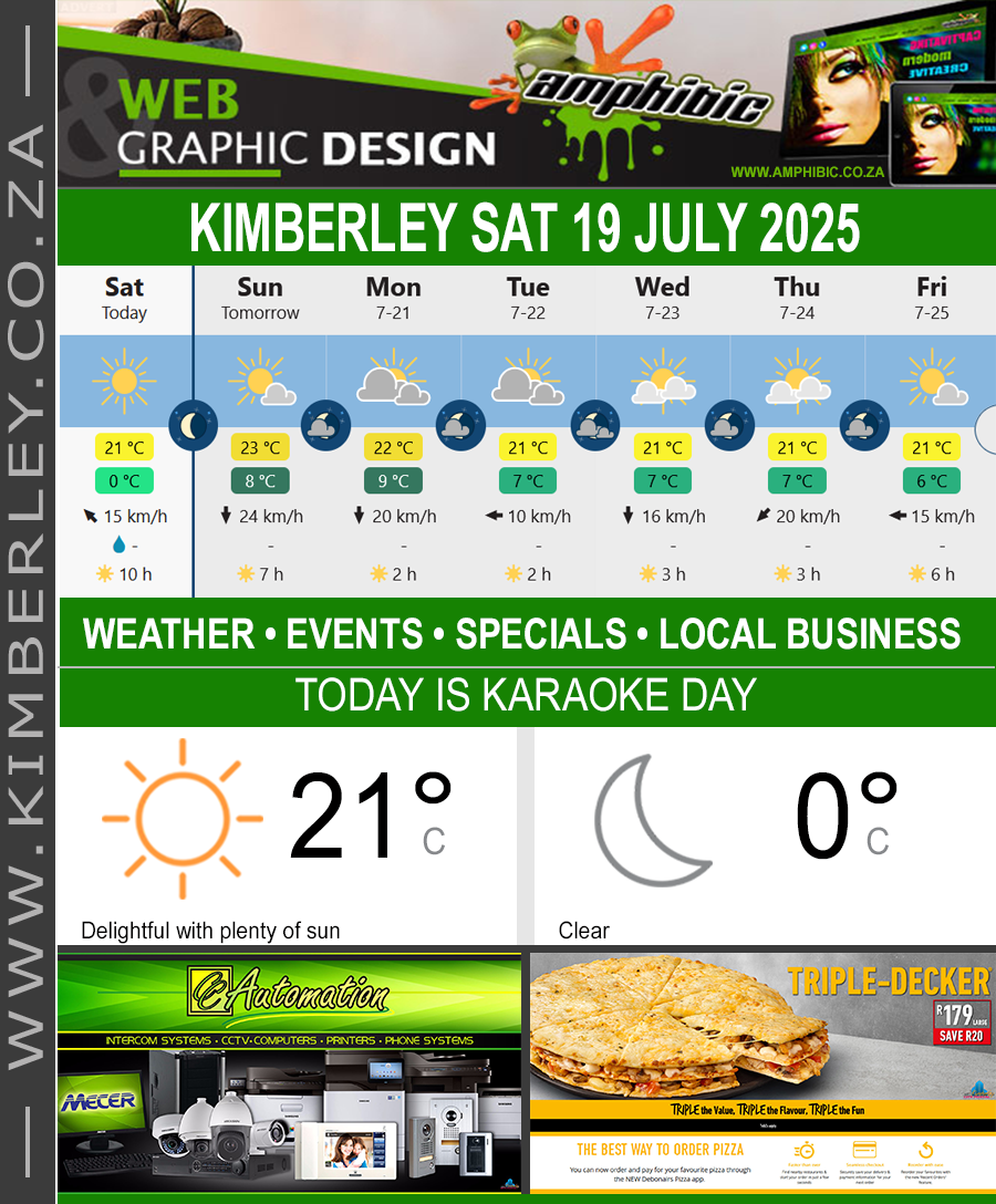 KimberleyToday, Saturday 19/07/2025 KimberleyToday, Saturday 19/07/2025