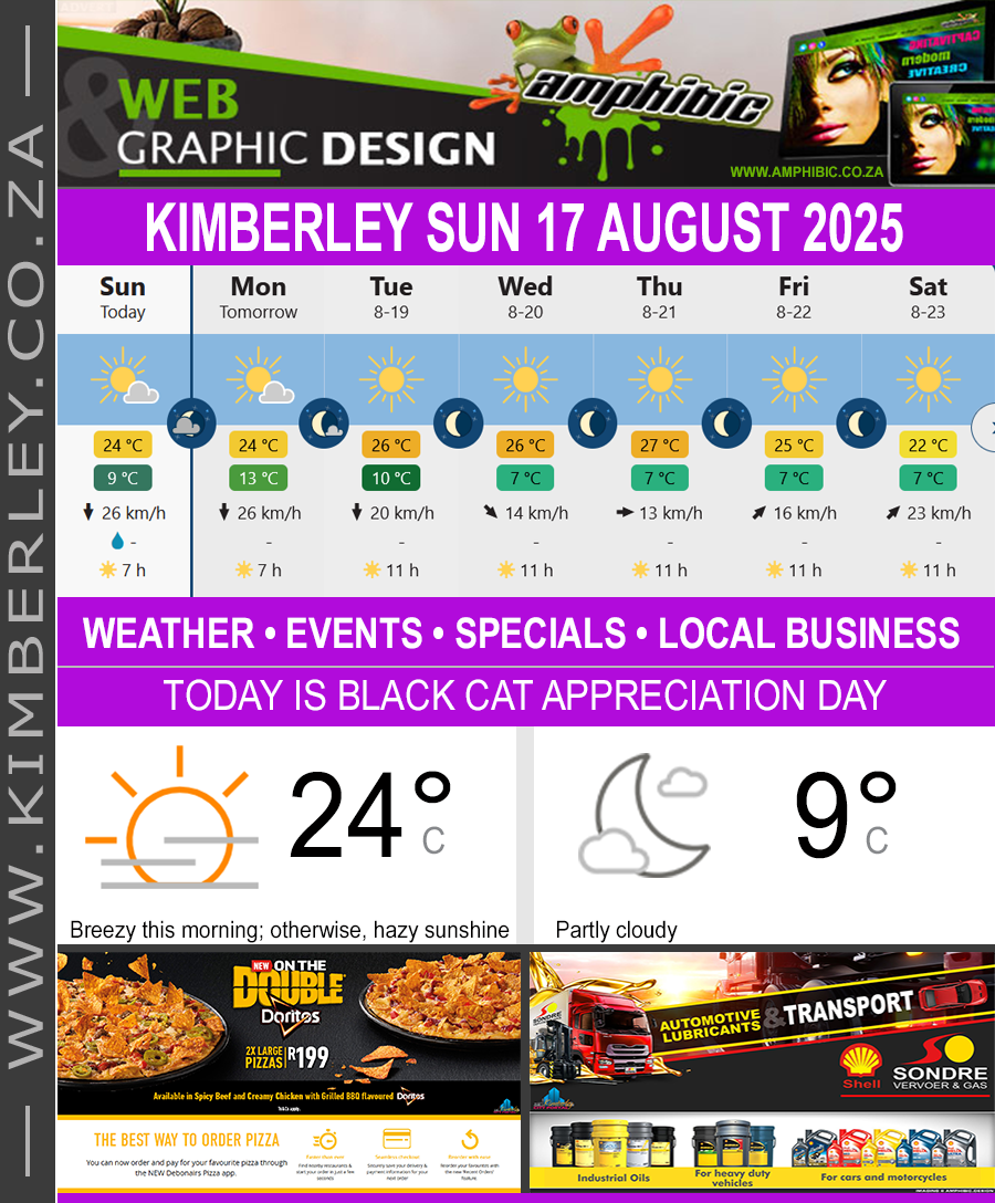 KimberleyToday, Sunday 17/08/2025