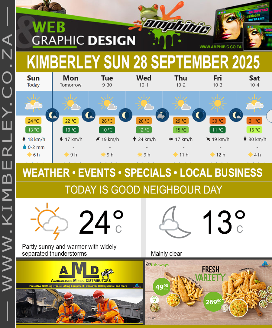 KimberleyToday, Sunday 28/09/2025 KimberleyToday, Sunday 28/09/2025