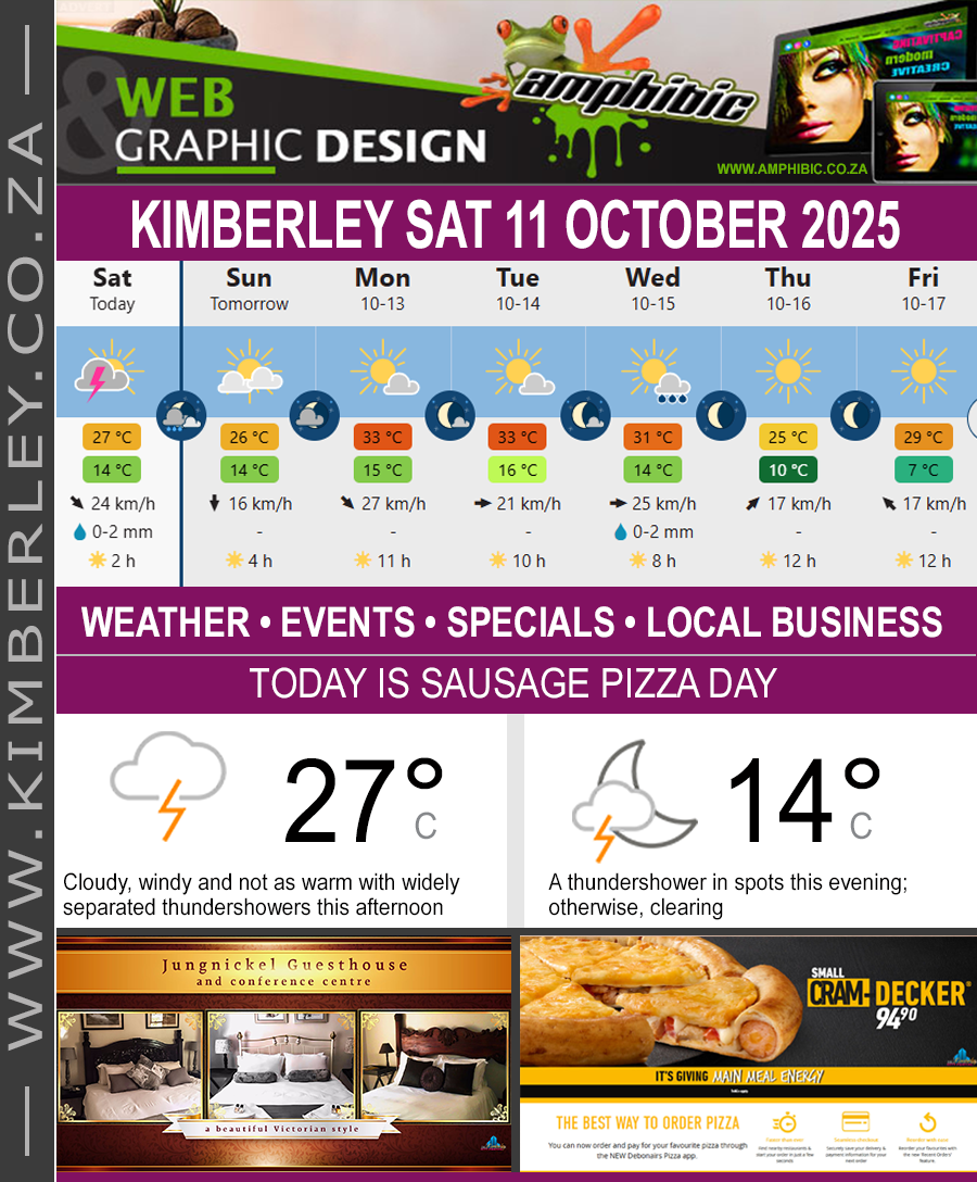 KimberleyToday, Saturday 11/10/2025