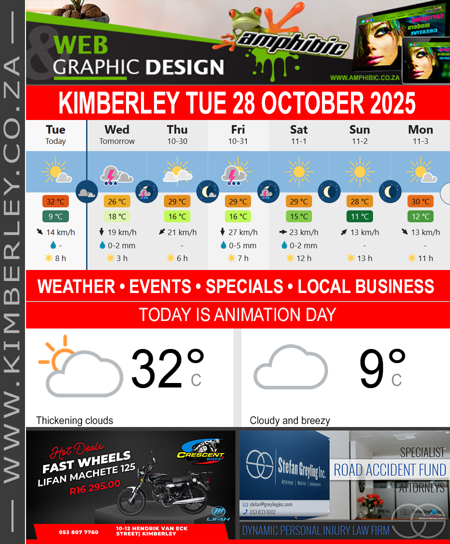 KimberleyToday, Tuesday 28/10/2025