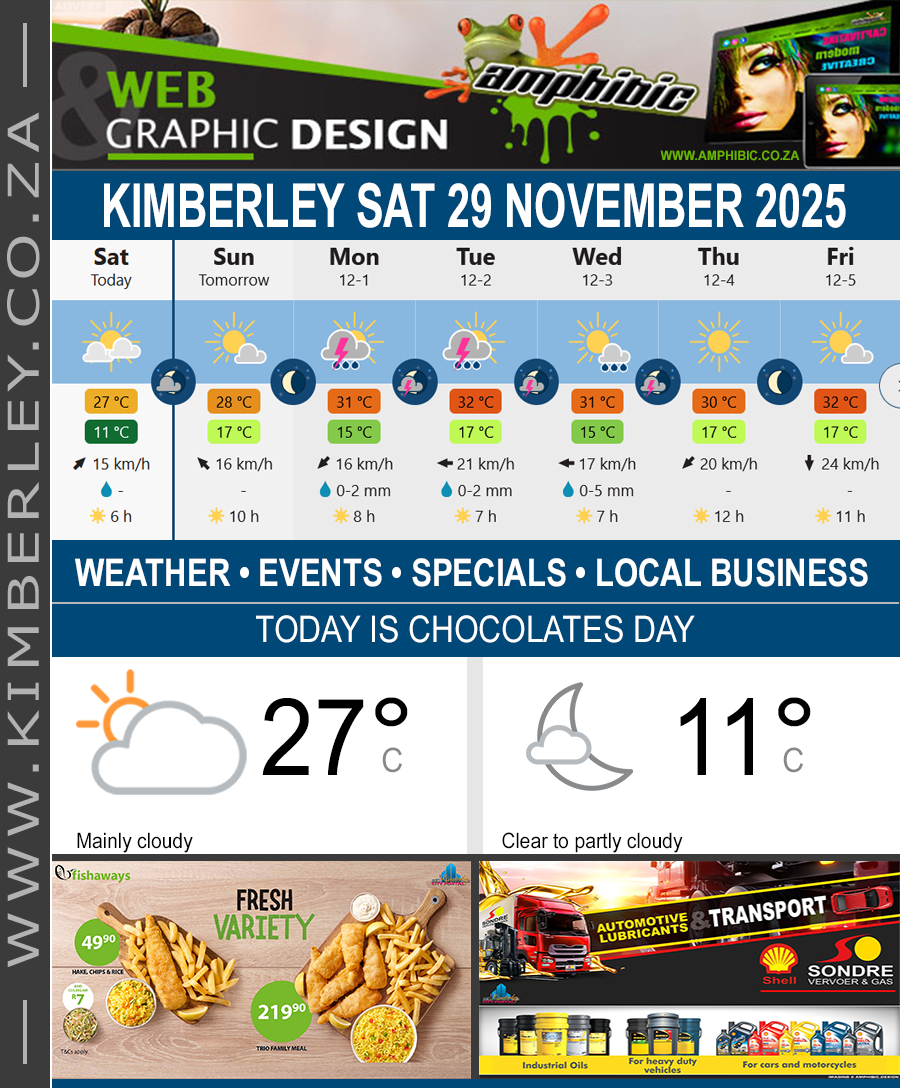 KimberleyToday, Saturday 29/11/2025