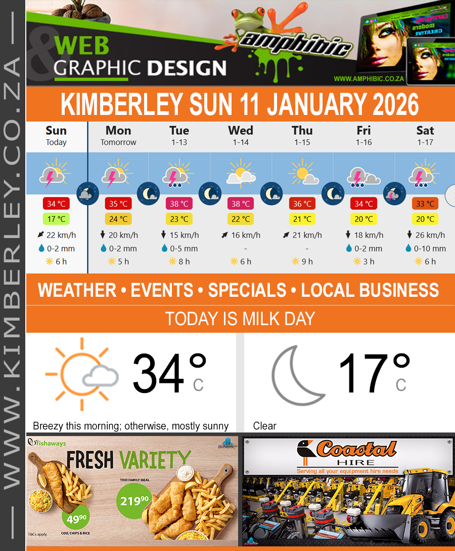 KimberleyToday, Sunday 11/01/2026 KimberleyToday, Sunday 11/01/2026