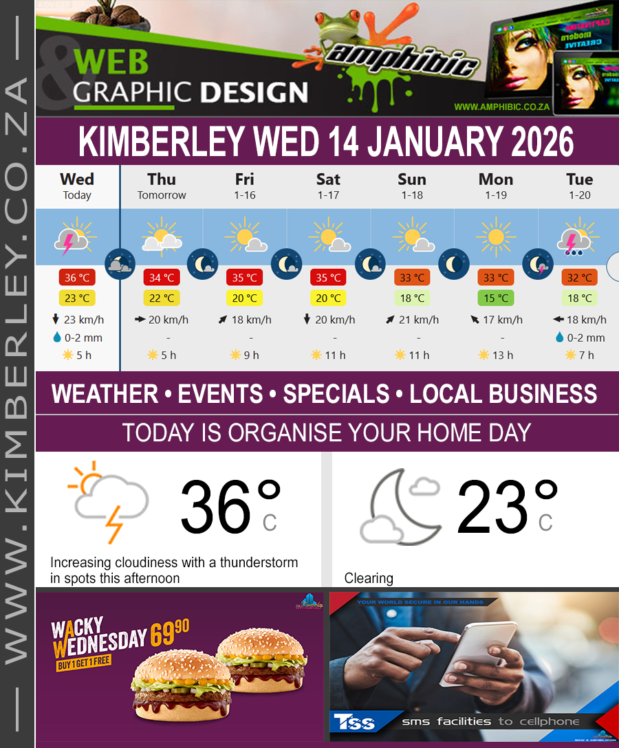 KimberleyToday, Wednesday 14/01/2026