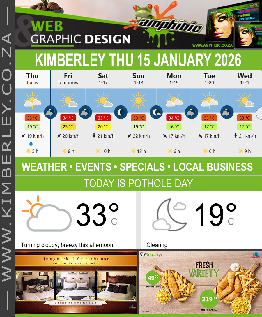 KimberleyToday, Thursday 15/01/2026
