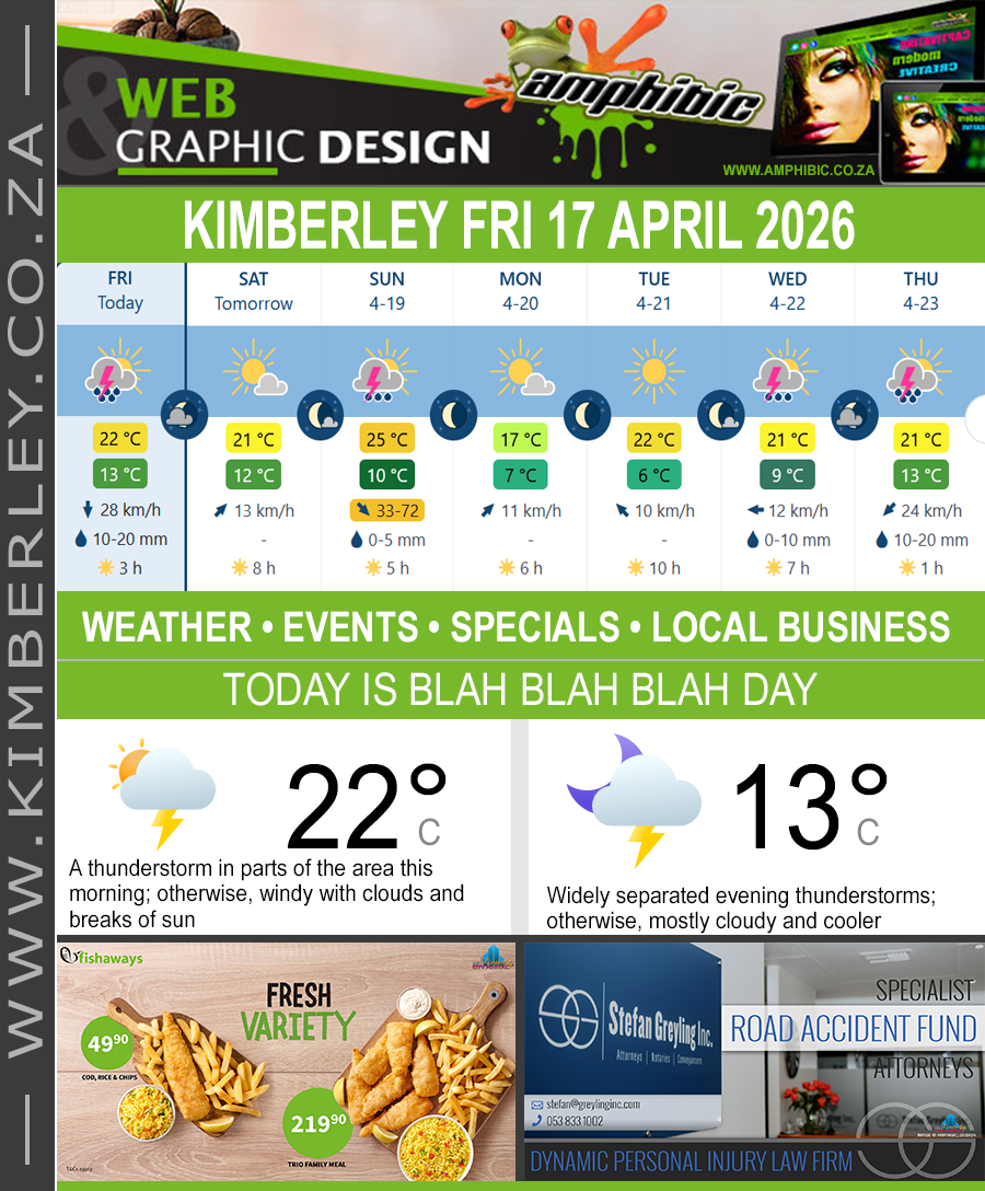 KimberleyToday, Friday 17/04/2026