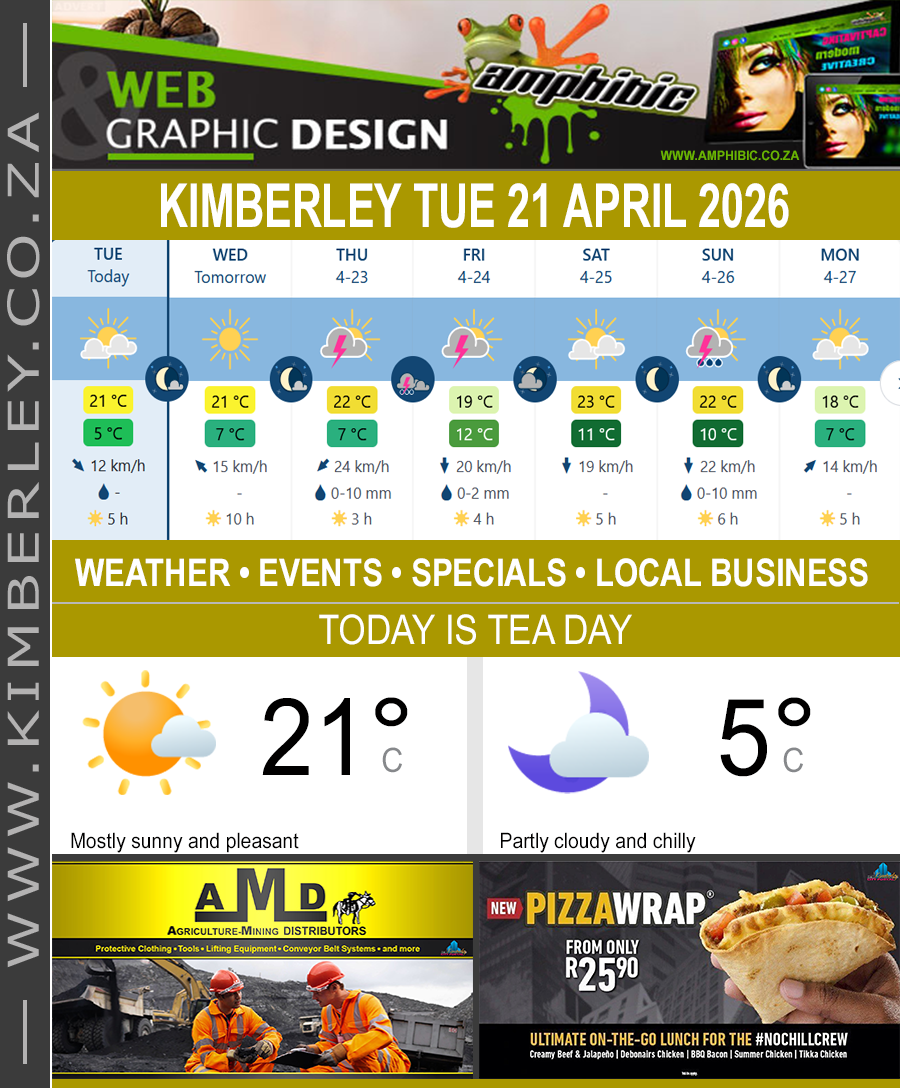 KimberleyToday, Tuesday 21/04/2026