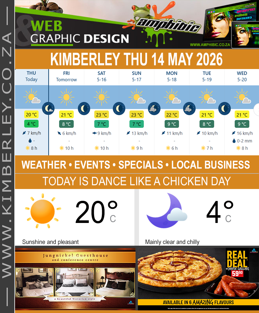 KimberleyToday, Thursday 14/05/2026 KimberleyToday, Thursday 14/05/2026