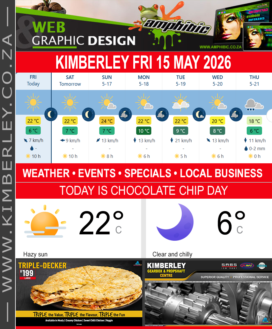 KimberleyToday, Friday 15/05/2026 KimberleyToday, Friday 15/05/2026
