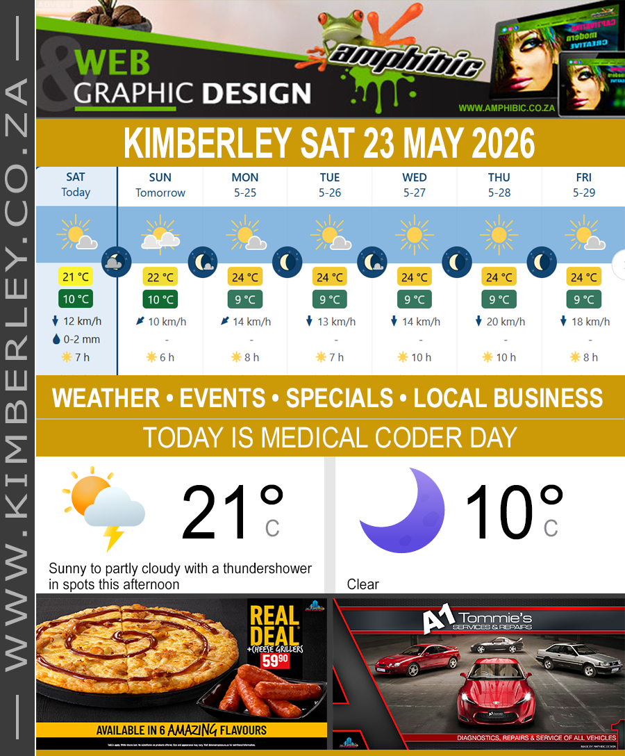 KimberleyToday, Saturday 23/05/2026