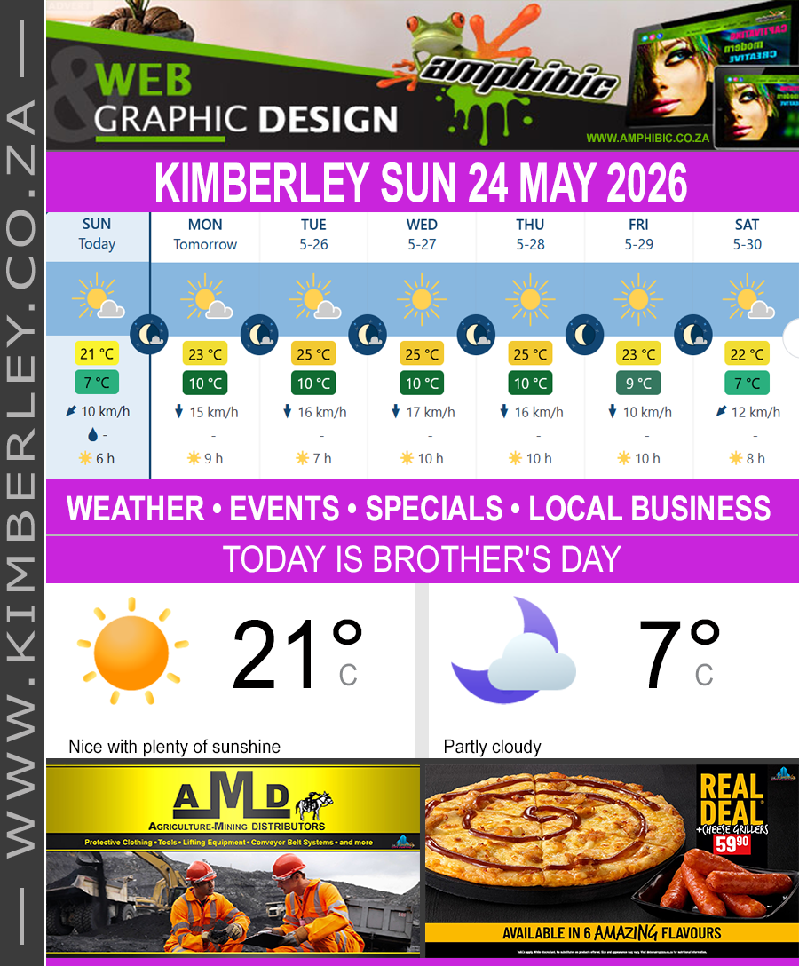 KimberleyToday, Sunday 24/05/2026