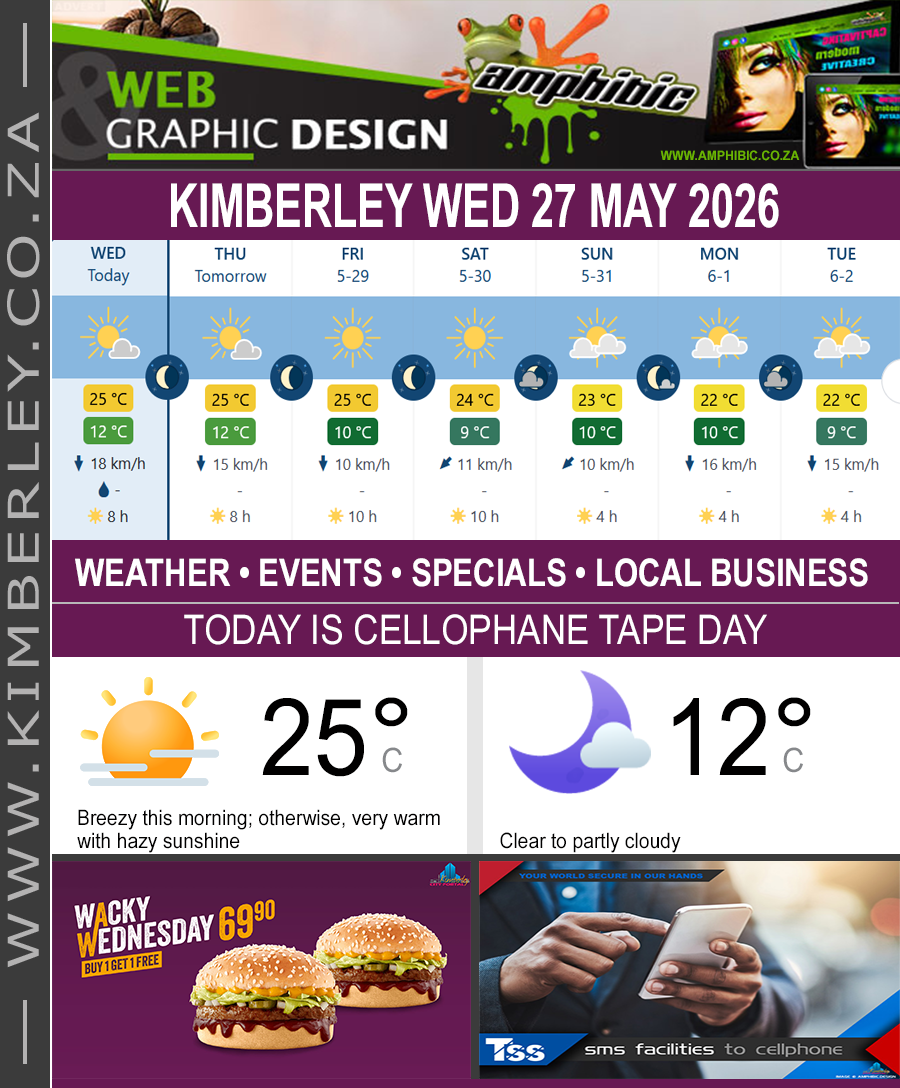 KimberleyToday, Wednesday 27/05/2026
