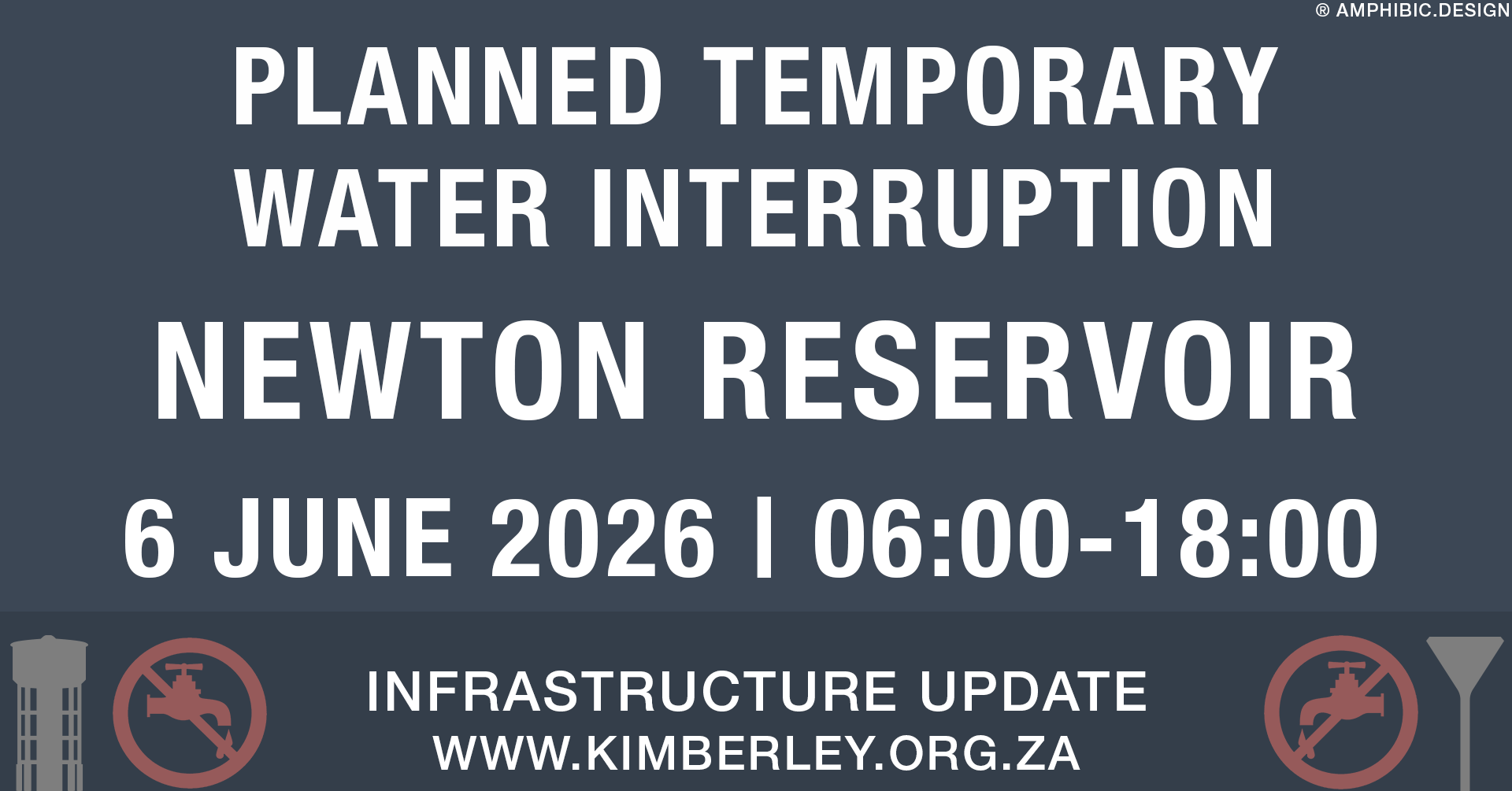 PLANNED TEMPORARY WATER INTERRUPTION – 6 June 2026 – Newton Reservoir