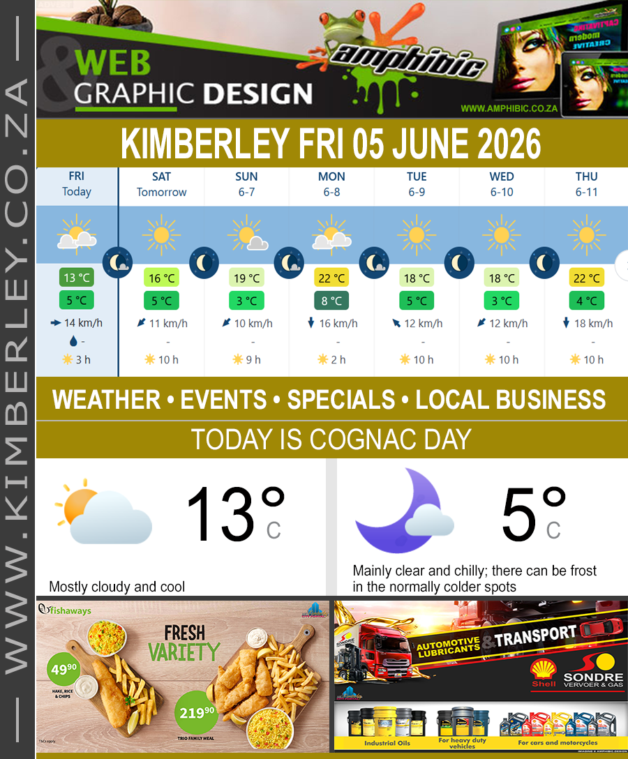 KimberleyToday, Friday 05/06/2026 KimberleyToday, Friday 05/06/2026