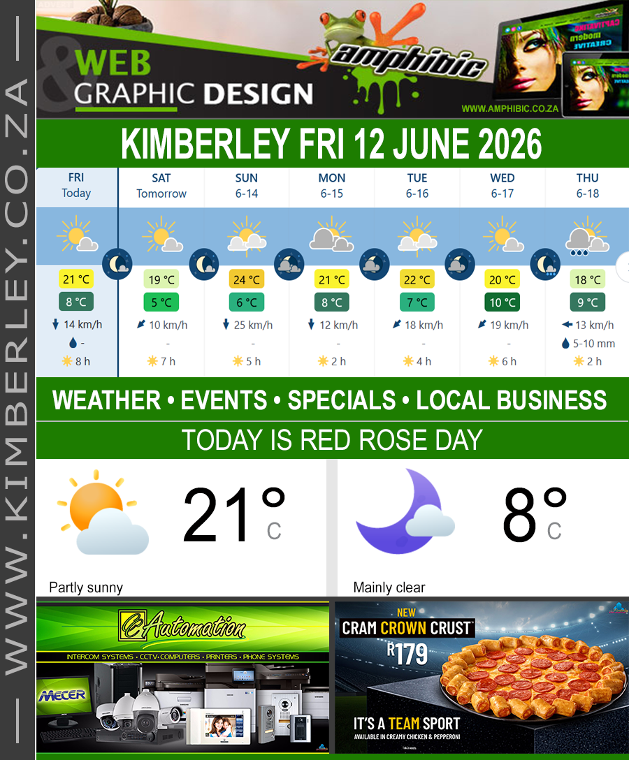 Today in Kimberley South Africa - Weather News Events 2026/06/12