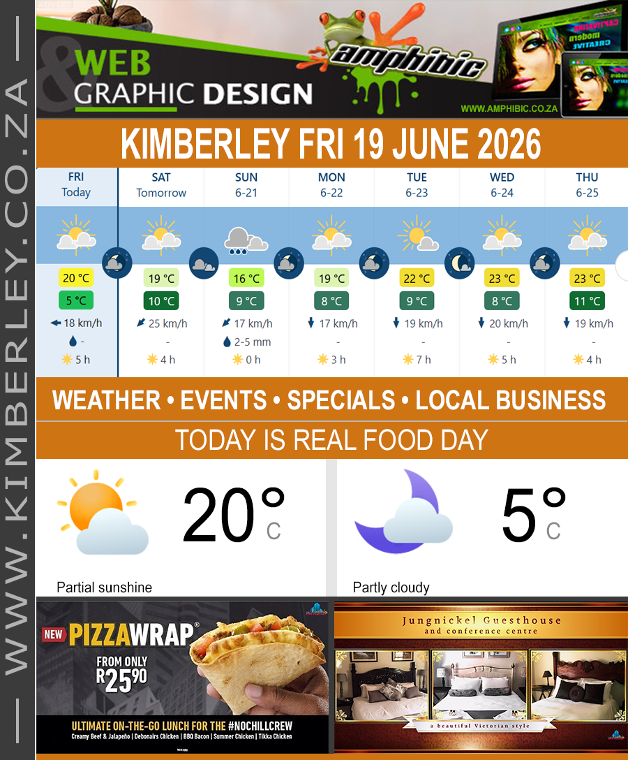 KimberleyToday, Friday 19/06/2026 KimberleyToday, Friday 19/06/2026