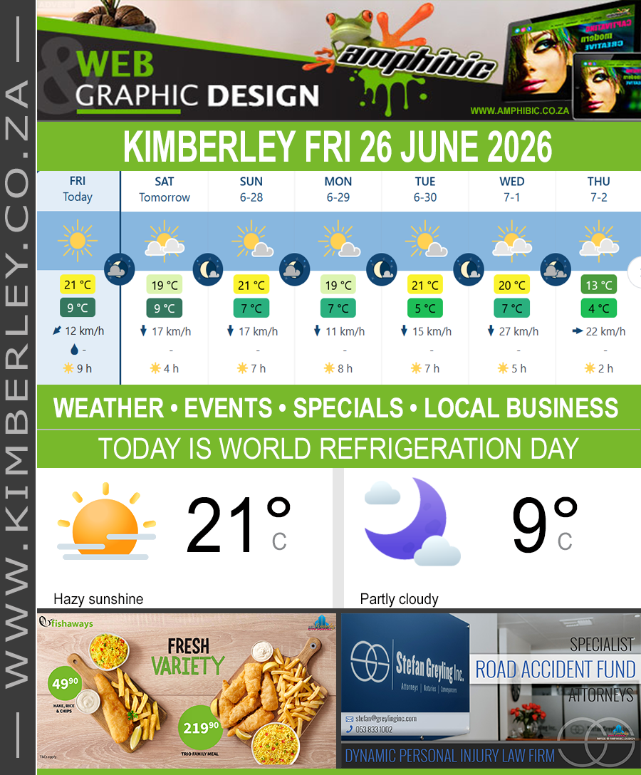 KimberleyToday, Friday 26/06/2026