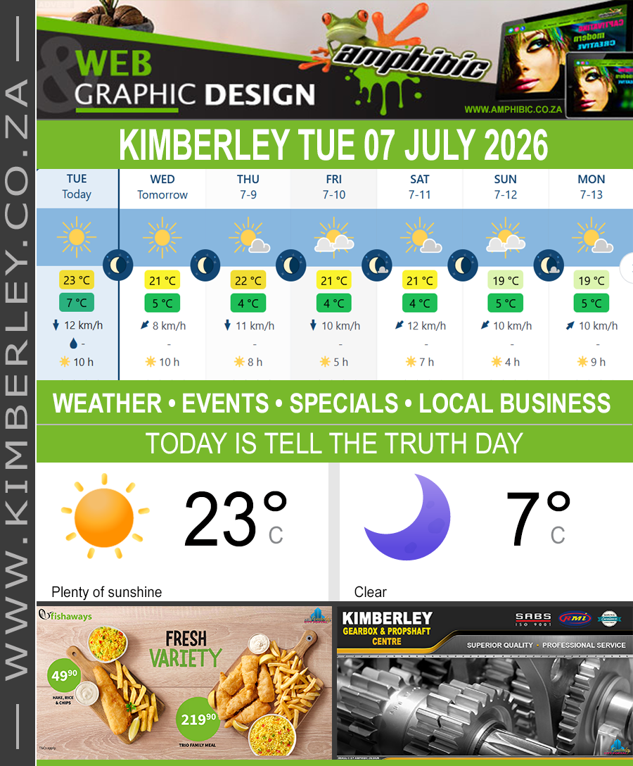 KimberleyToday, Tuesday 07/07/2026