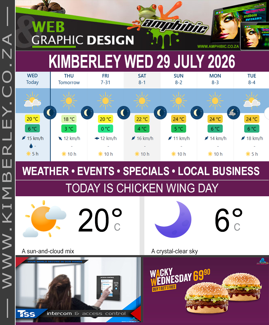 KimberleyToday, Wednesday 29/07/2026