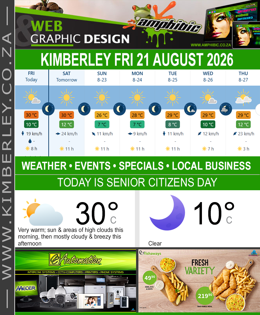 KimberleyToday, Friday 21/08/2026